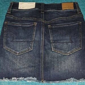 American Eagle Denim Skirt Size 0 HI-RISE MINI NEW